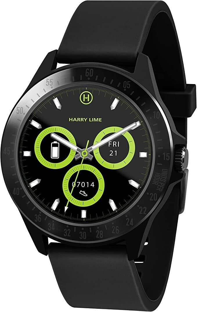 Harry Lime Smart Watch HA07-2002 Message Alerts, Call Alerts Heart Rate Monitor, Step Counter, Timer, Stop Watch, Sleep Tracker, GPS Connection, Sleep Tracker, GPS Connection