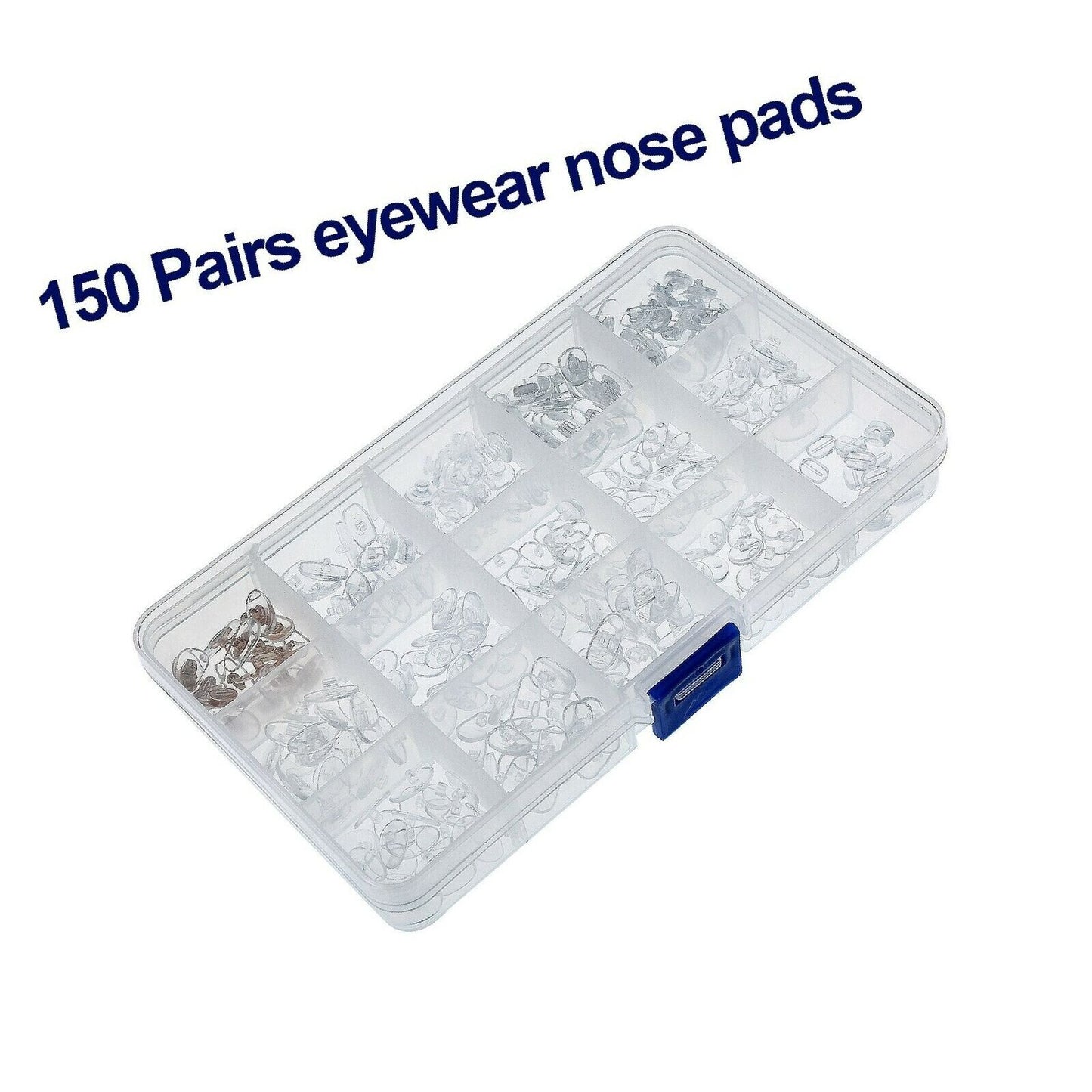 Sumind Eyeglass Repair Kit 150 Pairs Eyewear Nose Pads Set and 1000 Pieces Screws Nut Washer with Tweezers Screwdriver and Cleaning Cloth