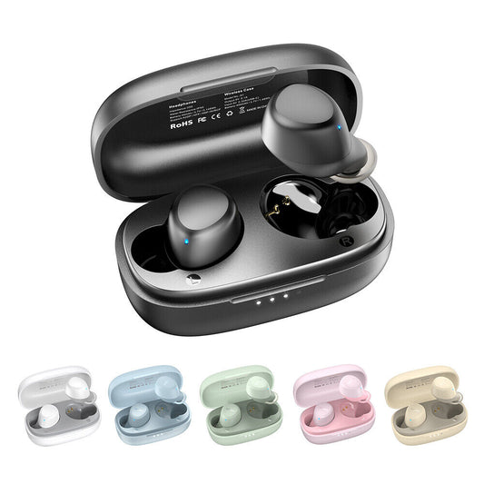 TOZO A1 Mini Wireless Earbuds Bluetooth 5.3 Earphones in Ear Light-Weight Headphones Built-in Microphone, Immersive Premium Sound, Charging Case Green