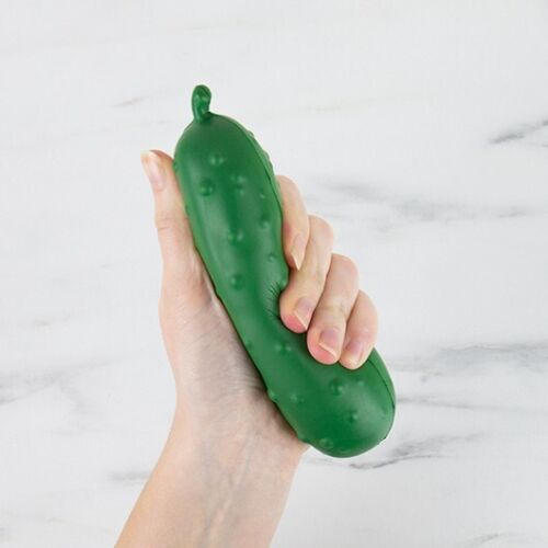 Stress Pickle Squeeze it and twist to ease the rage of everyday life and keep you cool as a cucumber. Don't Get Yourself in a Pickle