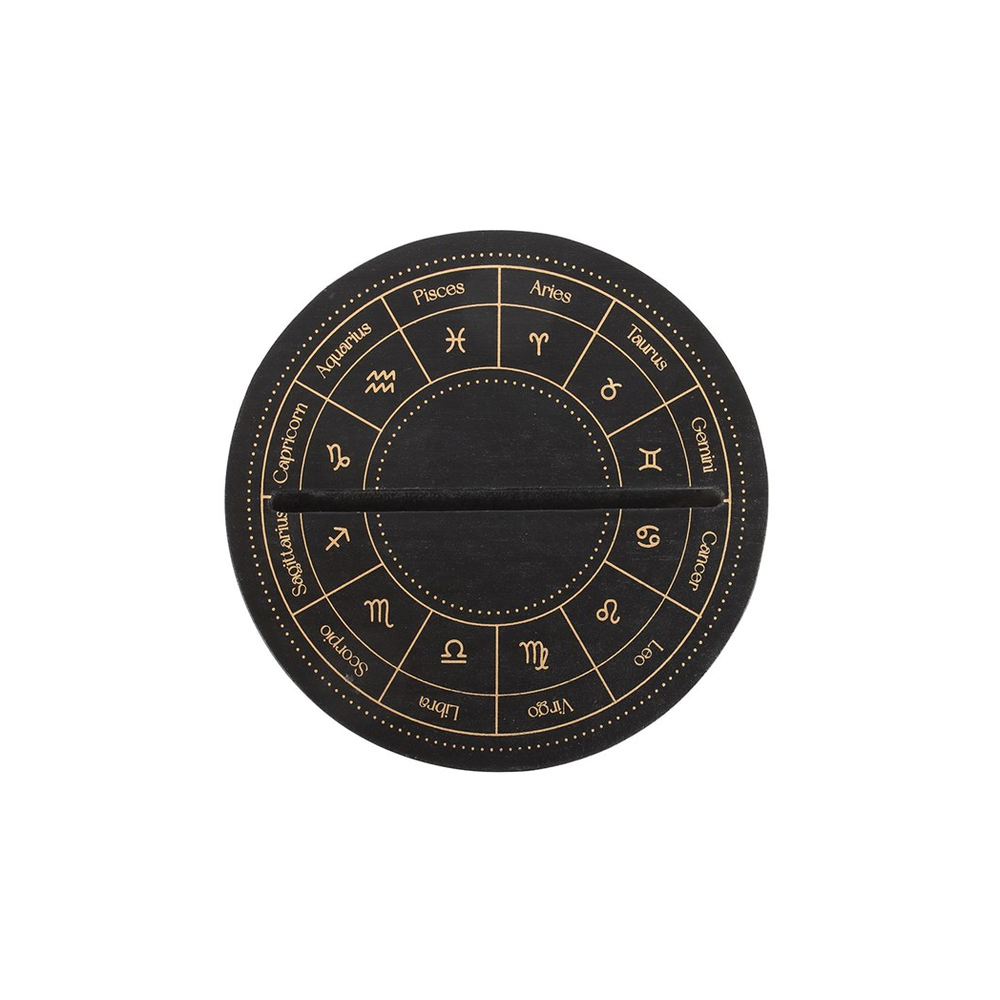 Black Astrology Wheel Tarot Card Stand