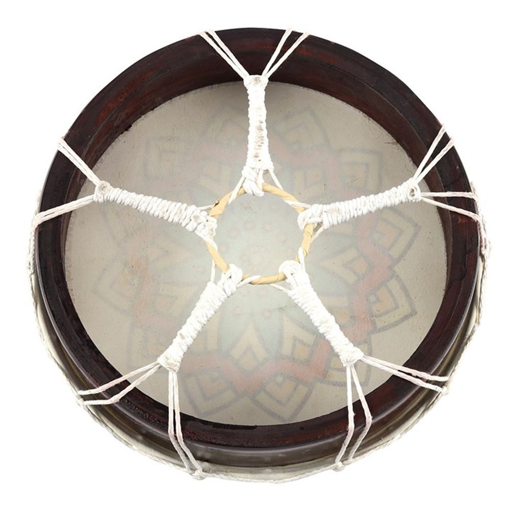 Large Patterned Shamanic Drum