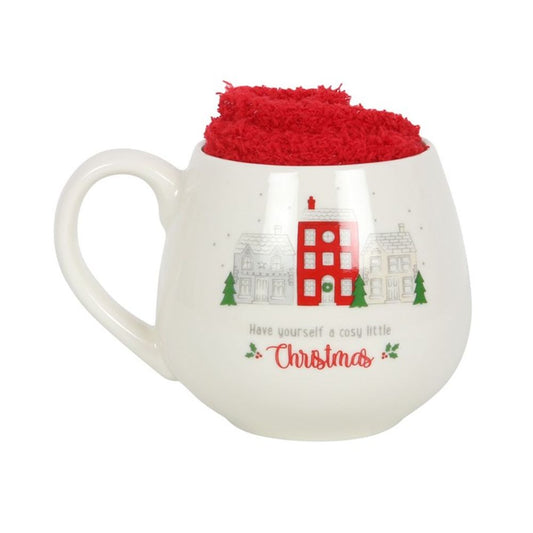 Cosy Little Christmas Mug and Socks Set