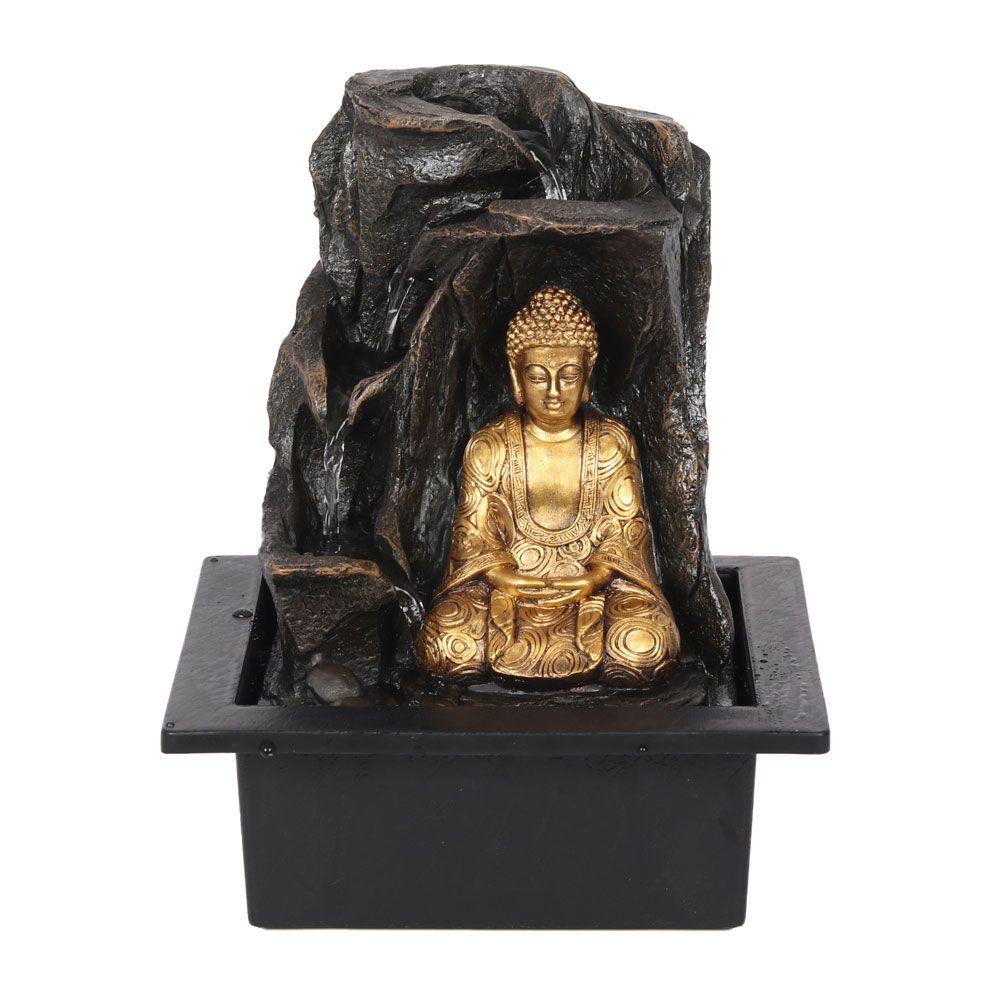 Gold Buddha LED Waterfall