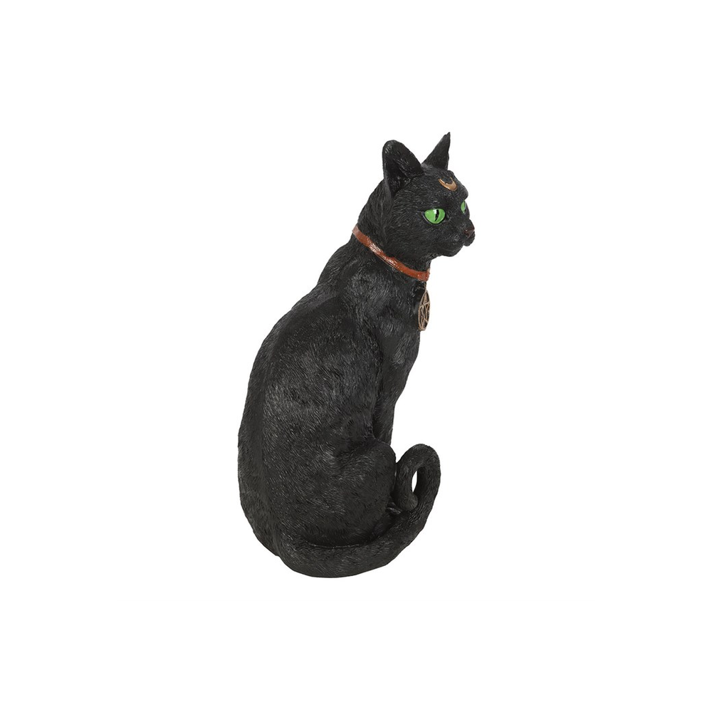 Sitting Black Cat Figurine