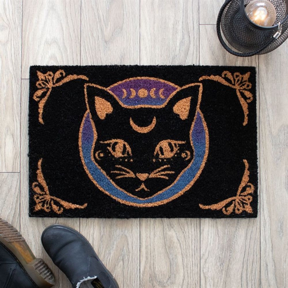 Black Mystic Mog Doormat