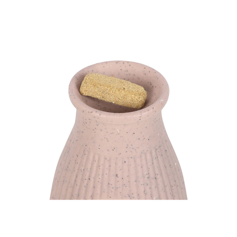 Greige Ribbed Palo Santo Brick Burner