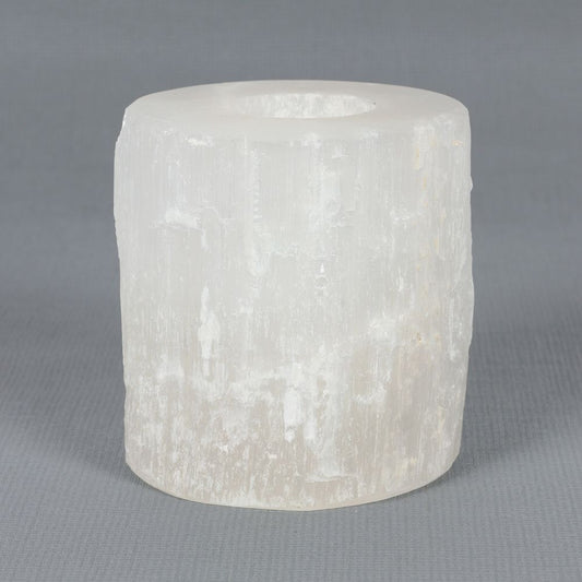 Selenite Cylinder Tealight Holder