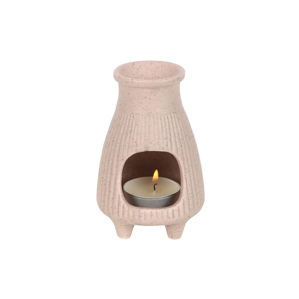 Greige Ribbed Palo Santo Brick Burner