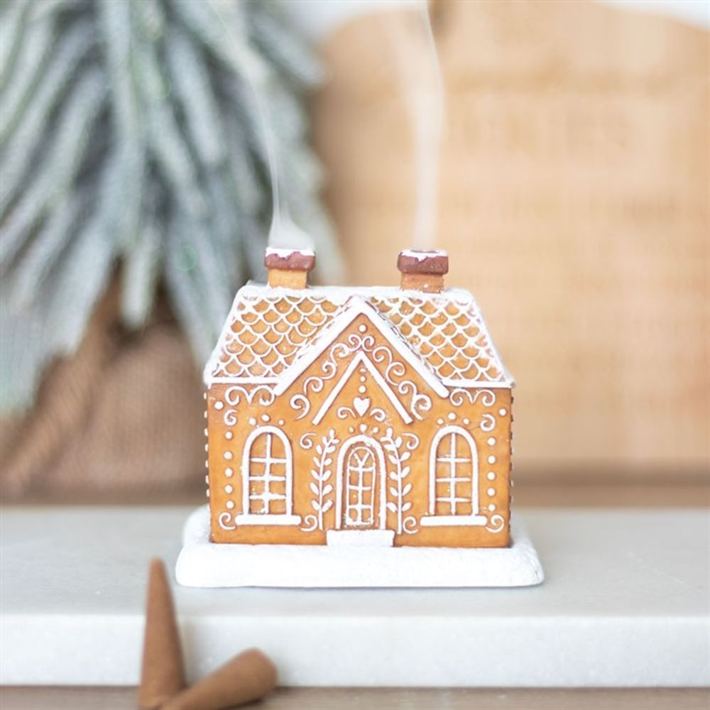 Gingerbread House Incense Cone Burner