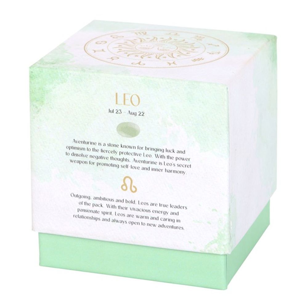 Leo Orange & Bergamot Gemstone Zodiac Candle