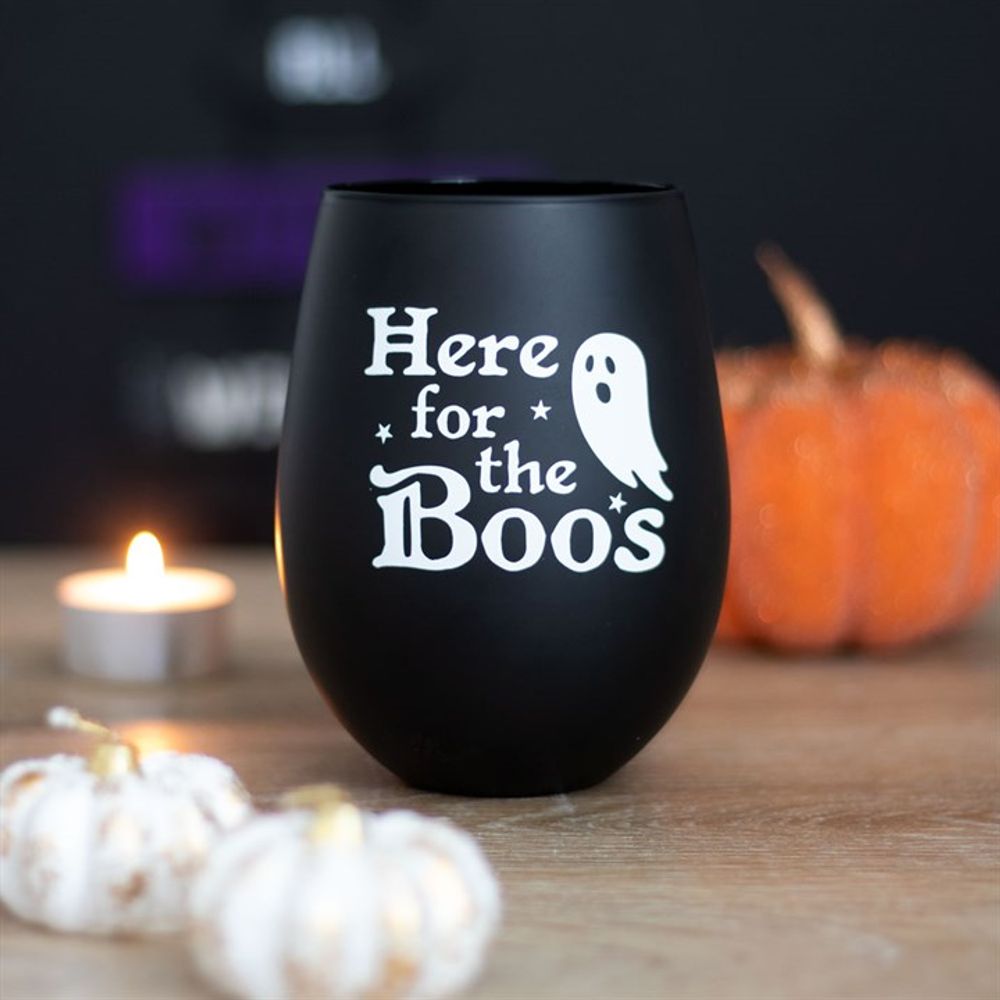 Here For The Boos Stemless Glass