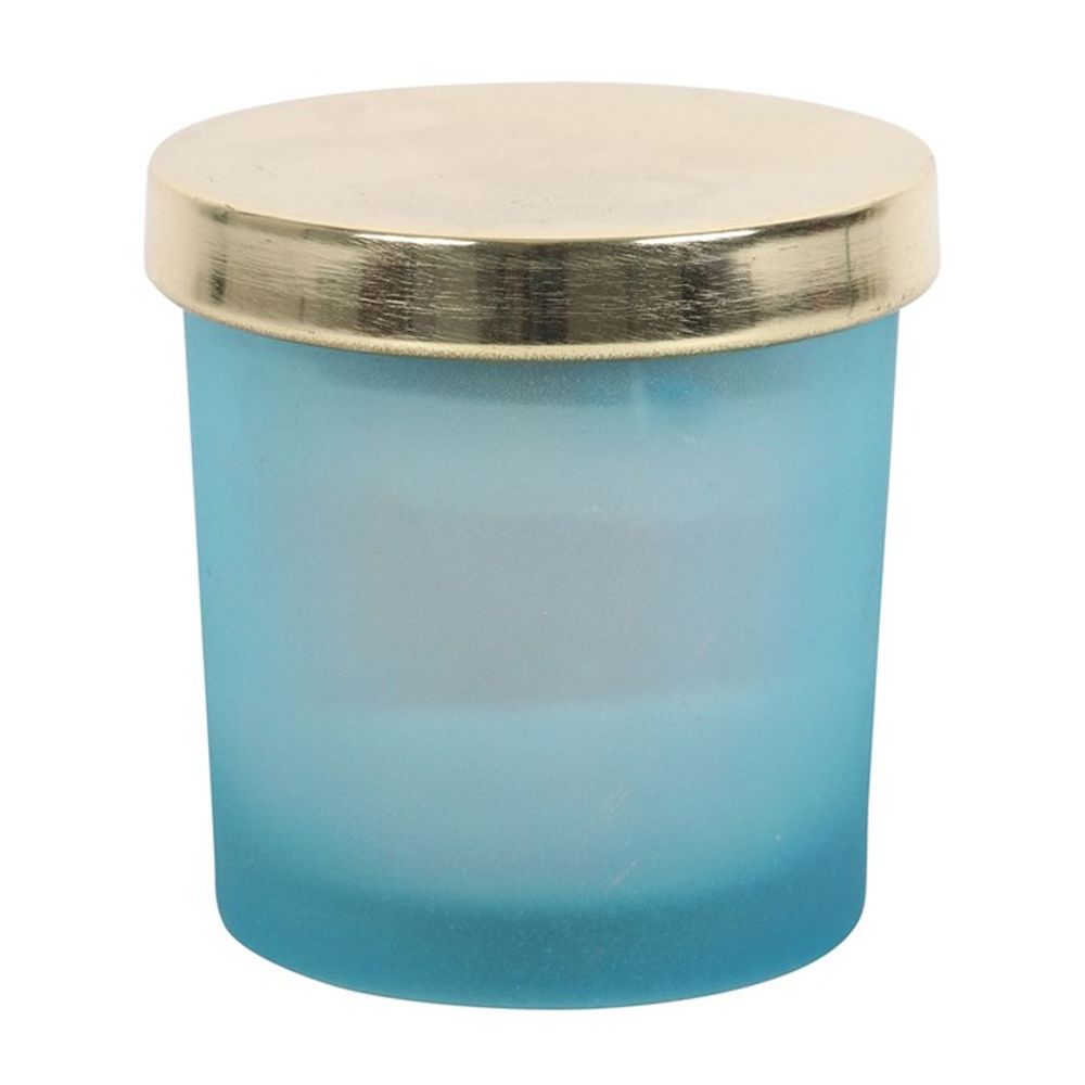 Throat Chakra Blueberry Crystal Chip Candle