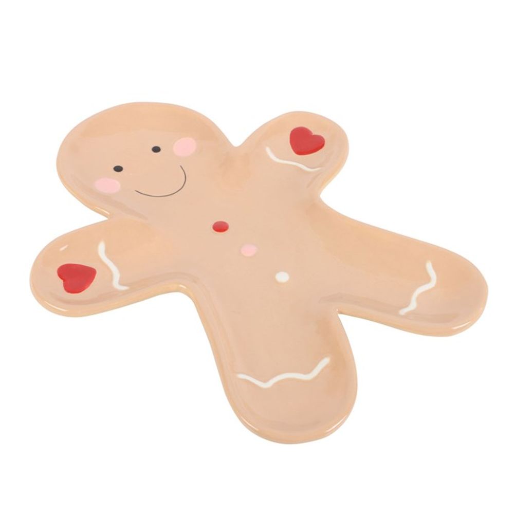 Gingerbread Man Ceramic Serving Plate