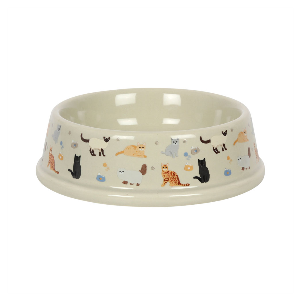 Cat Print Food Bowl