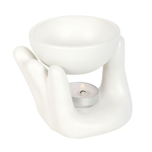 White Hand Ceramic Oil Burner