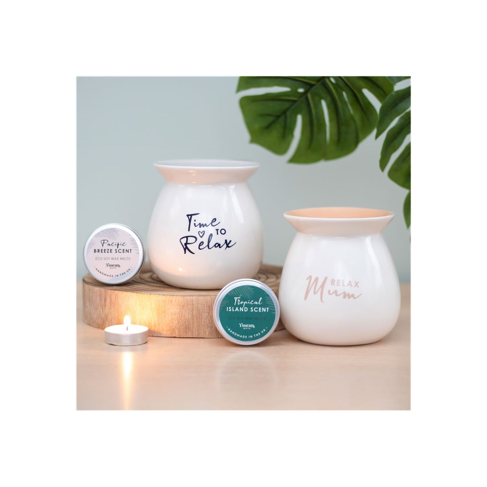 Time to Relax Wax Melt Burner Gift Set