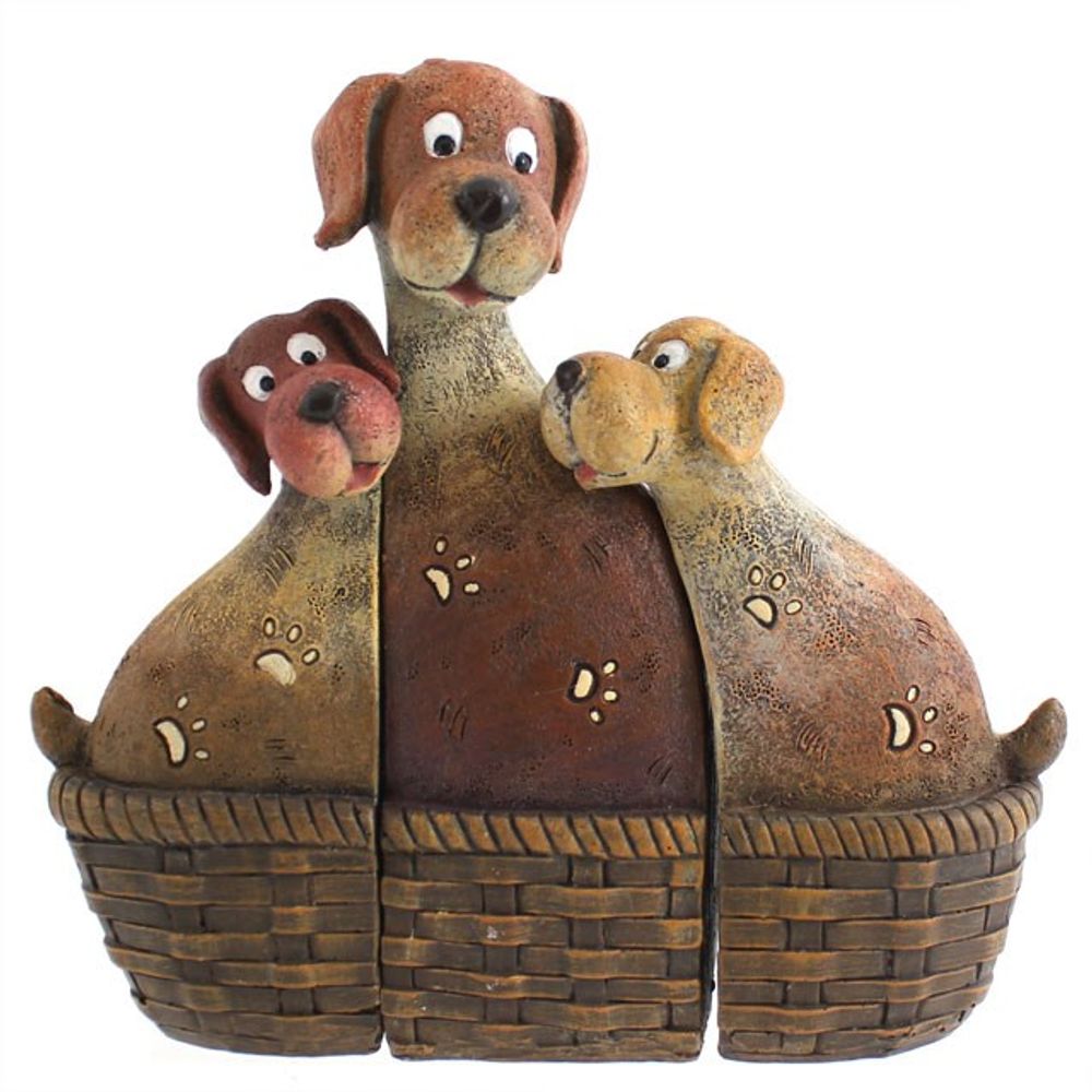 Dog Family In Basket