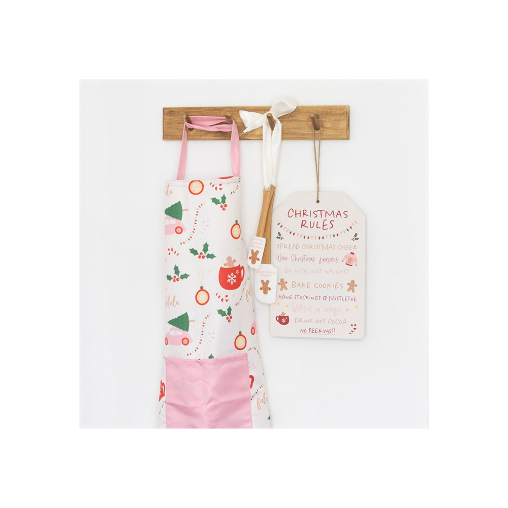 Sugarplum Fun Christmas Print Apron