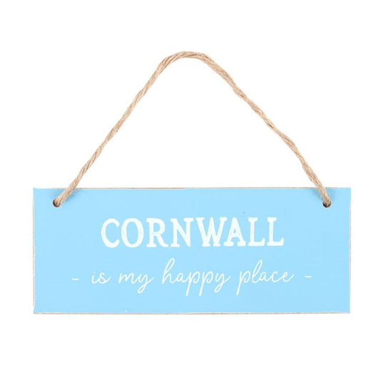 Cornwall is My Happy Place Hanging Sign