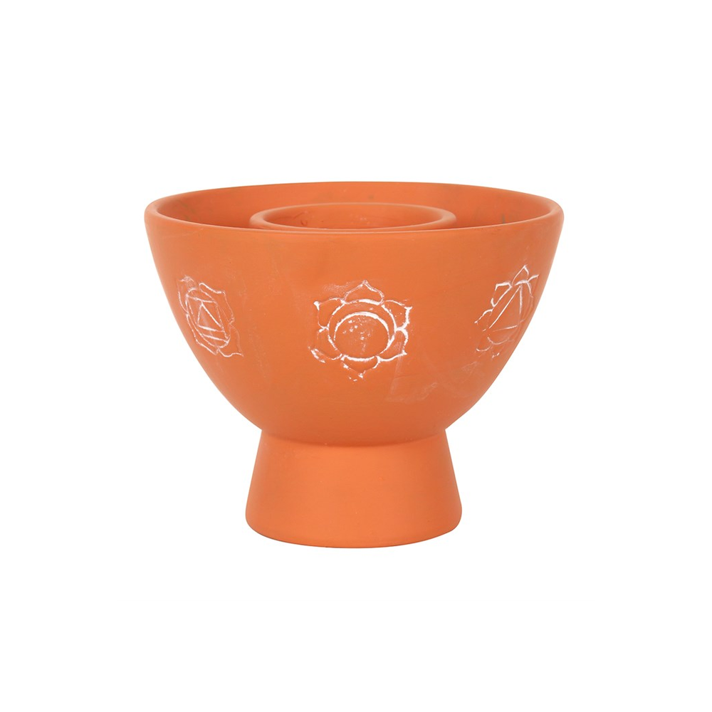 Chakras Terracotta Smudge Bowl