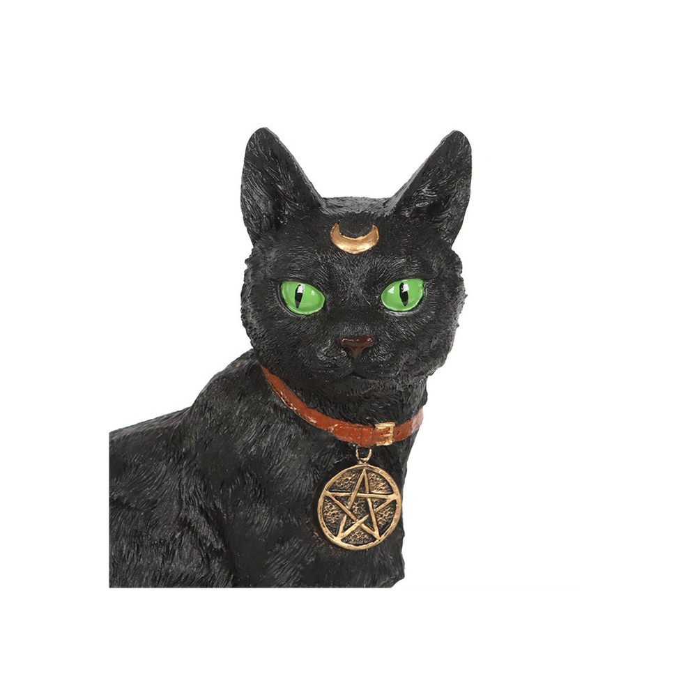 Sitting Black Cat Figurine