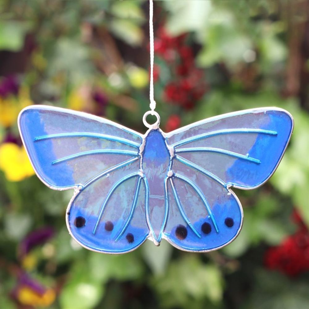 Chalkhill Blue Butterfly Suncatcher