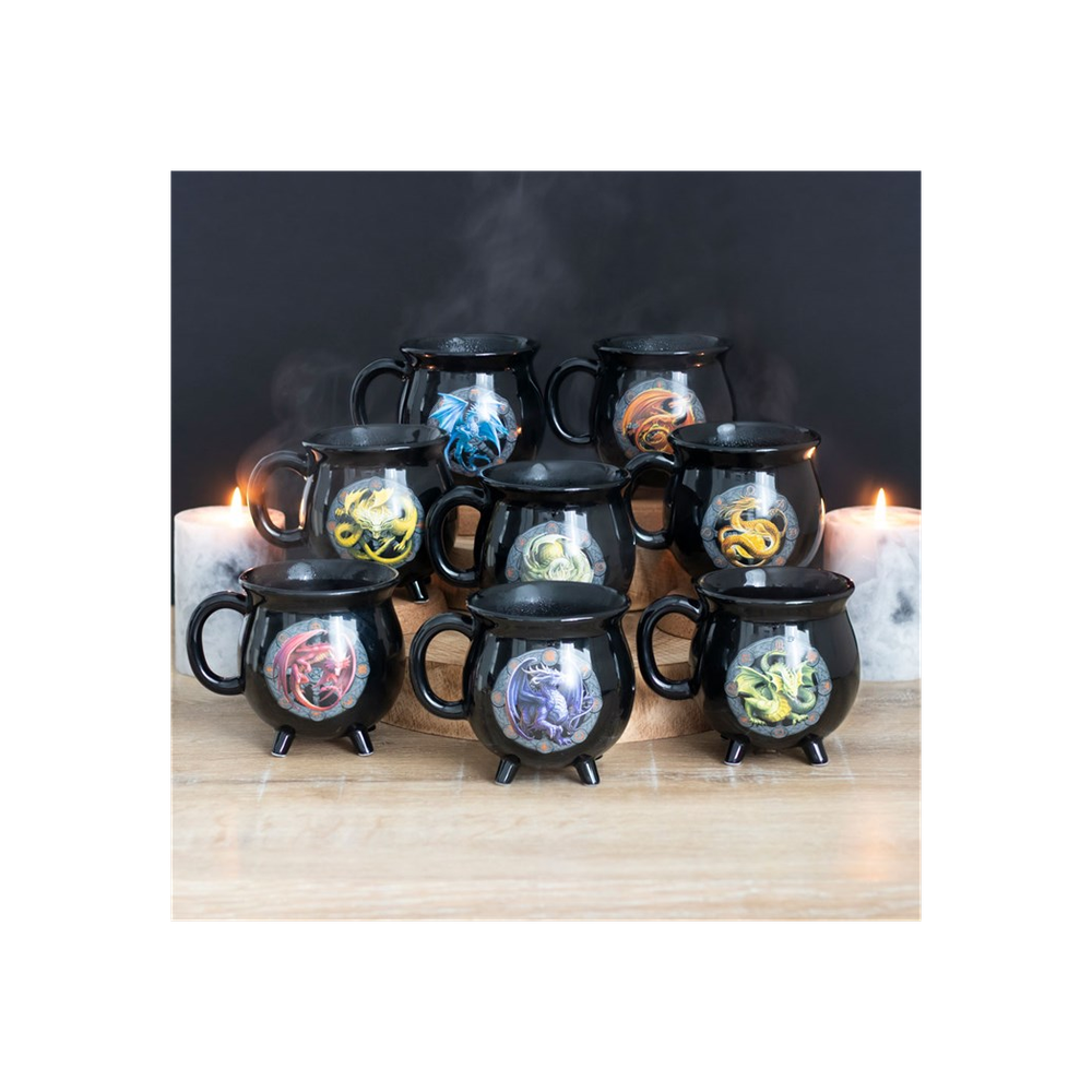 Lammas Colour Changing Cauldron Mug by Anne Stokes