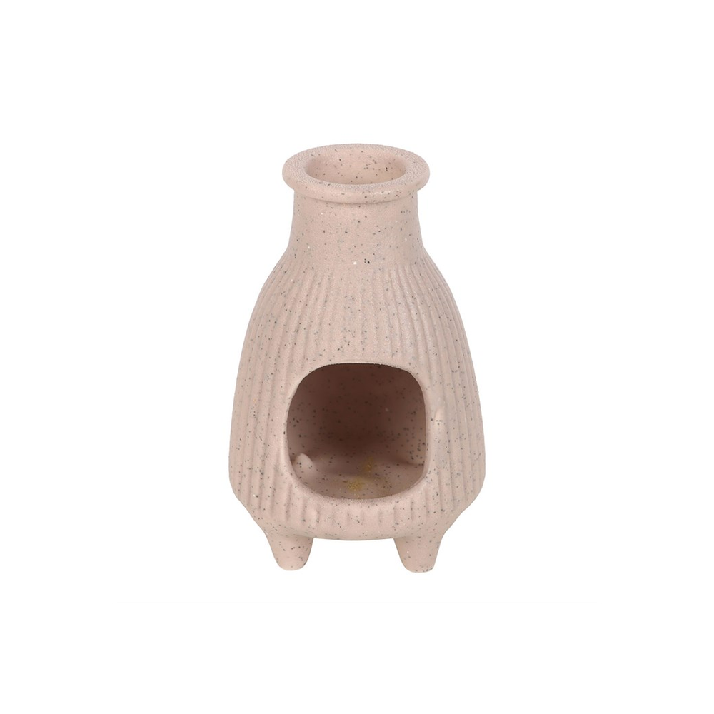 Greige Ribbed Palo Santo Burner