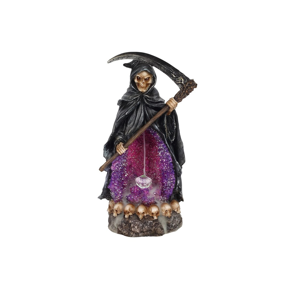 Grim Reaper Backflow Incense Burner with Light