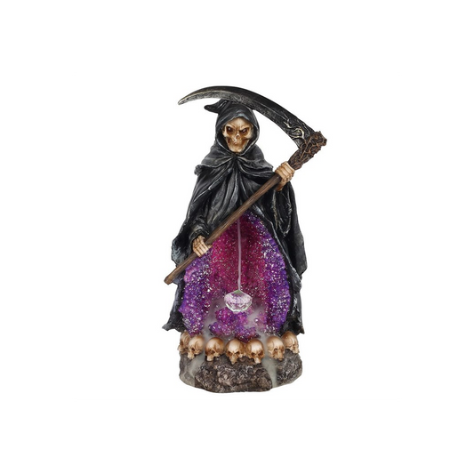 Grim Reaper Backflow Incense Burner with Light