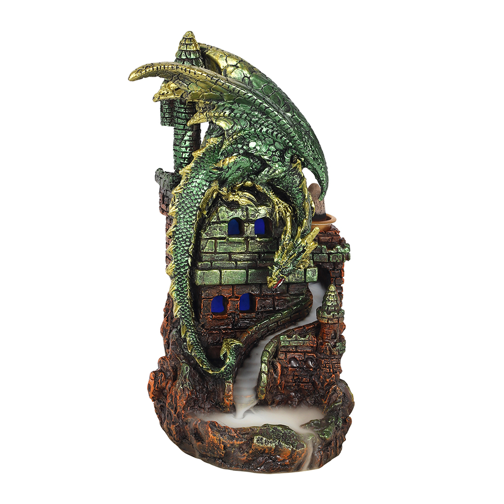 Dragon Castle Glowing Backflow Incense Burner