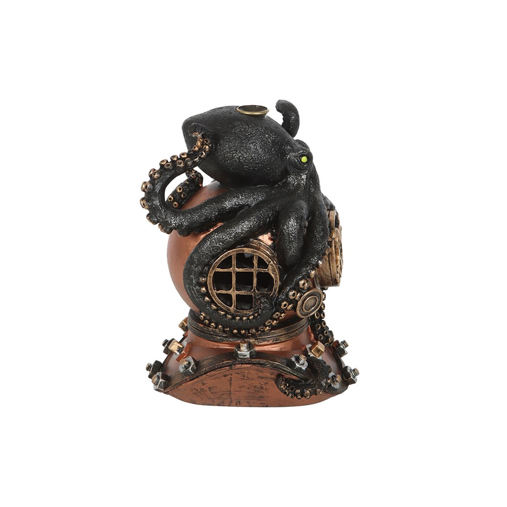 Kraken on Diver's Helmet Backflow Incense Burner