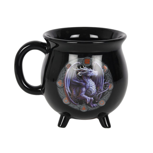 Samhain Colour Changing Cauldron Mug by Anne Stokes