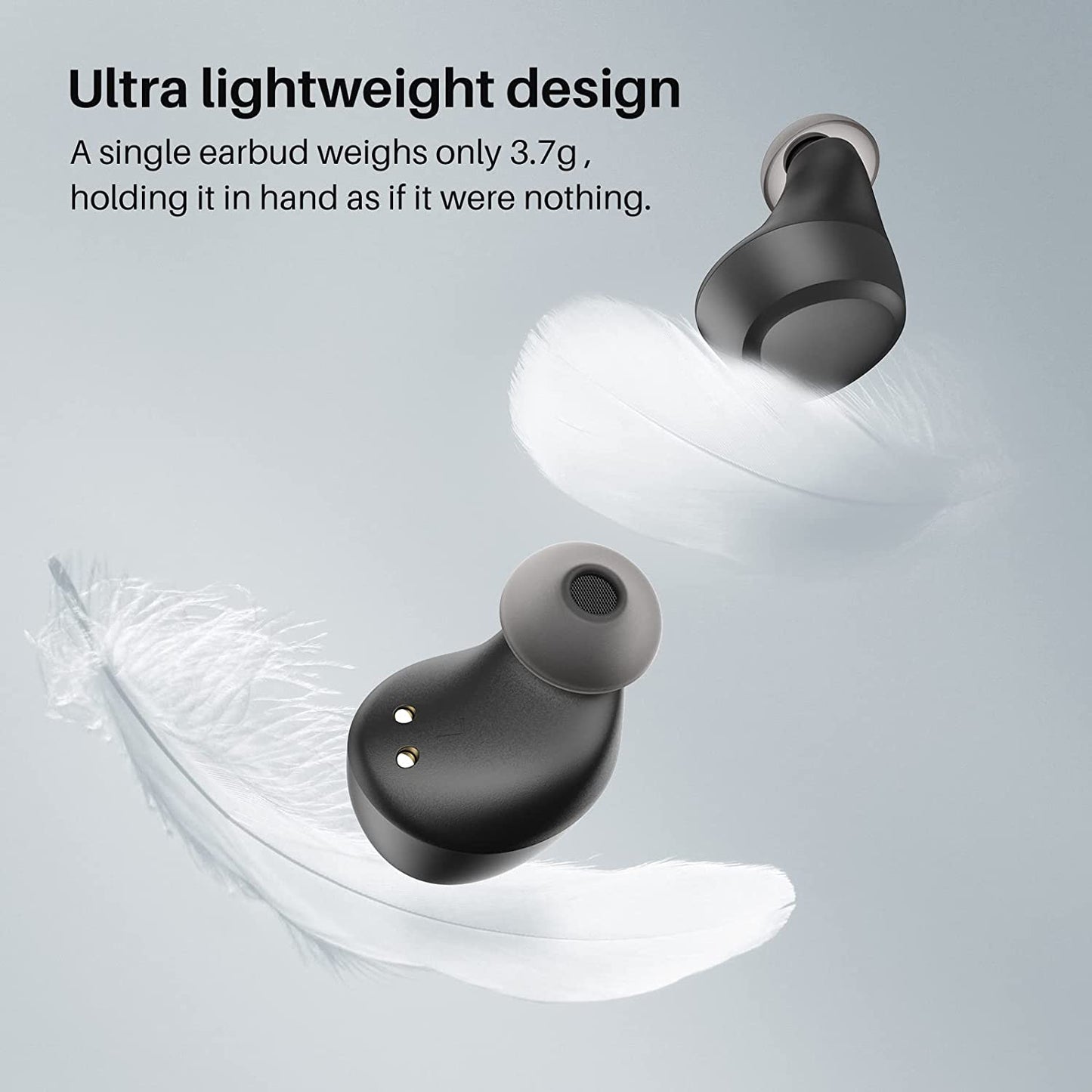 TOZO A1 Mini Wireless Earbuds Bluetooth 5.3 Earphones in Ear Light-Weight Headphones Built-in Microphone, Immersive Premium Sound, Charging Case Green