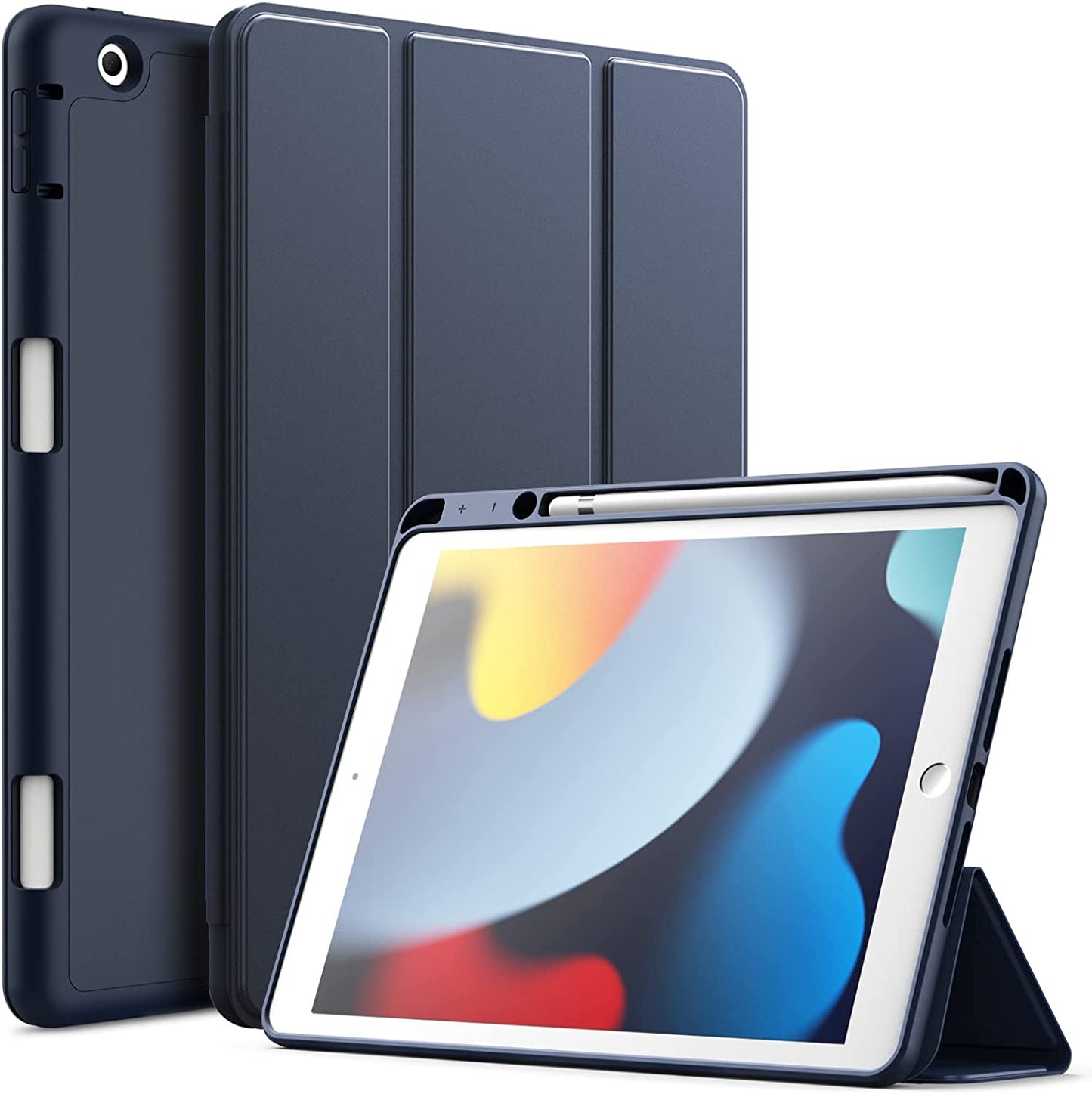 JETech Case for iPad 10.2-Inch (2021/2020/2019 Model, 9/8/7 Generation),  Auto Wake/Sleep Cover (Black) 