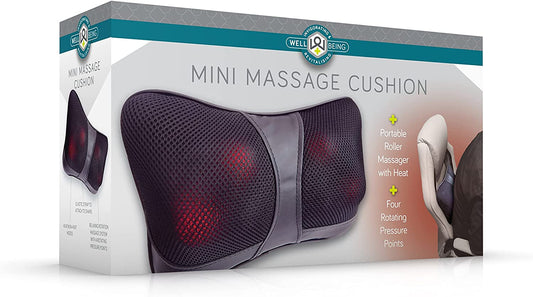 Well being Mini Massage Cushion Deep Tissue Massage, Soothing Neck, Back Any Aches and Pains