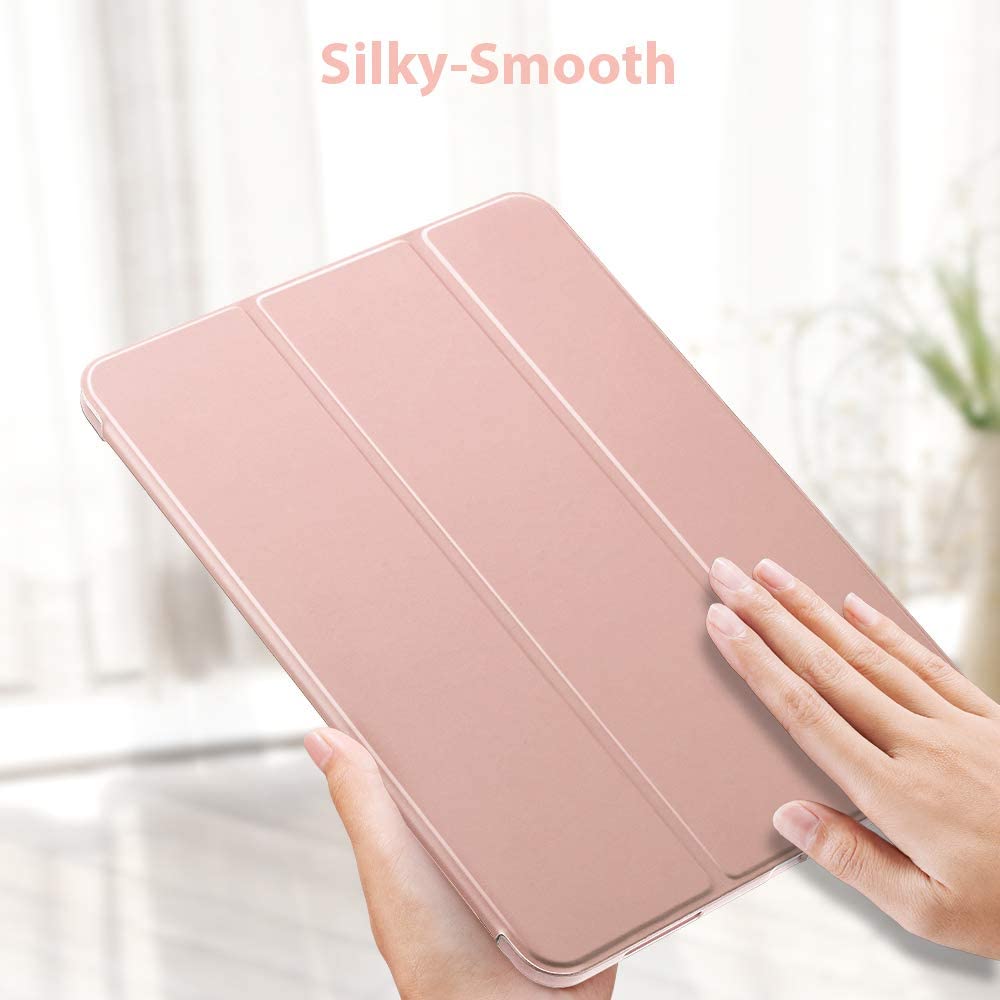 ESR Case for iPad Pro 12.9''2020 & 2018, Rebound Slim Smart Case with Auto Sleep/Wake Back with Rubberized Cover], Rose Gold