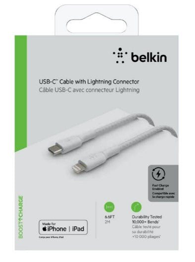 Belkin Lightning Cable Boost Charge Lightning to USB Cable for iPhone, iPad 2M