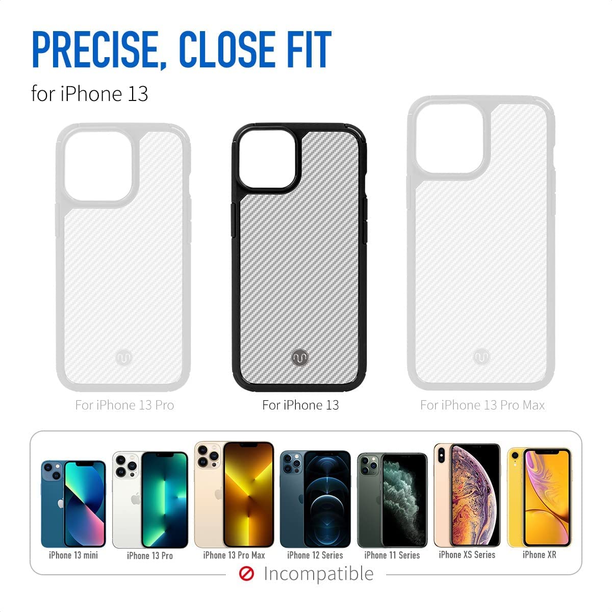 MOCOLL iPhone 13 Pro Max Case for Women, 8FT Military Drop Protection Shockproof TPU Bumper Hard PC Back Translucent Matte Anti-Yellowing Slim