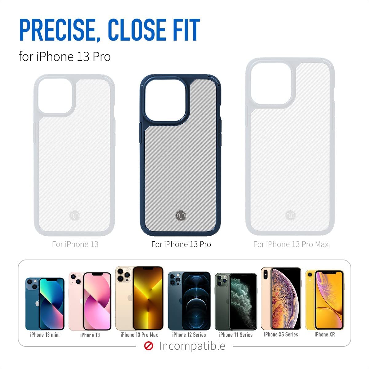 MOCOLL iPhone 13 Pro Max Case for Women, 8FT Military Drop Protection Shockproof TPU Bumper Hard PC Back Translucent Matte Anti-Yellowing Slim