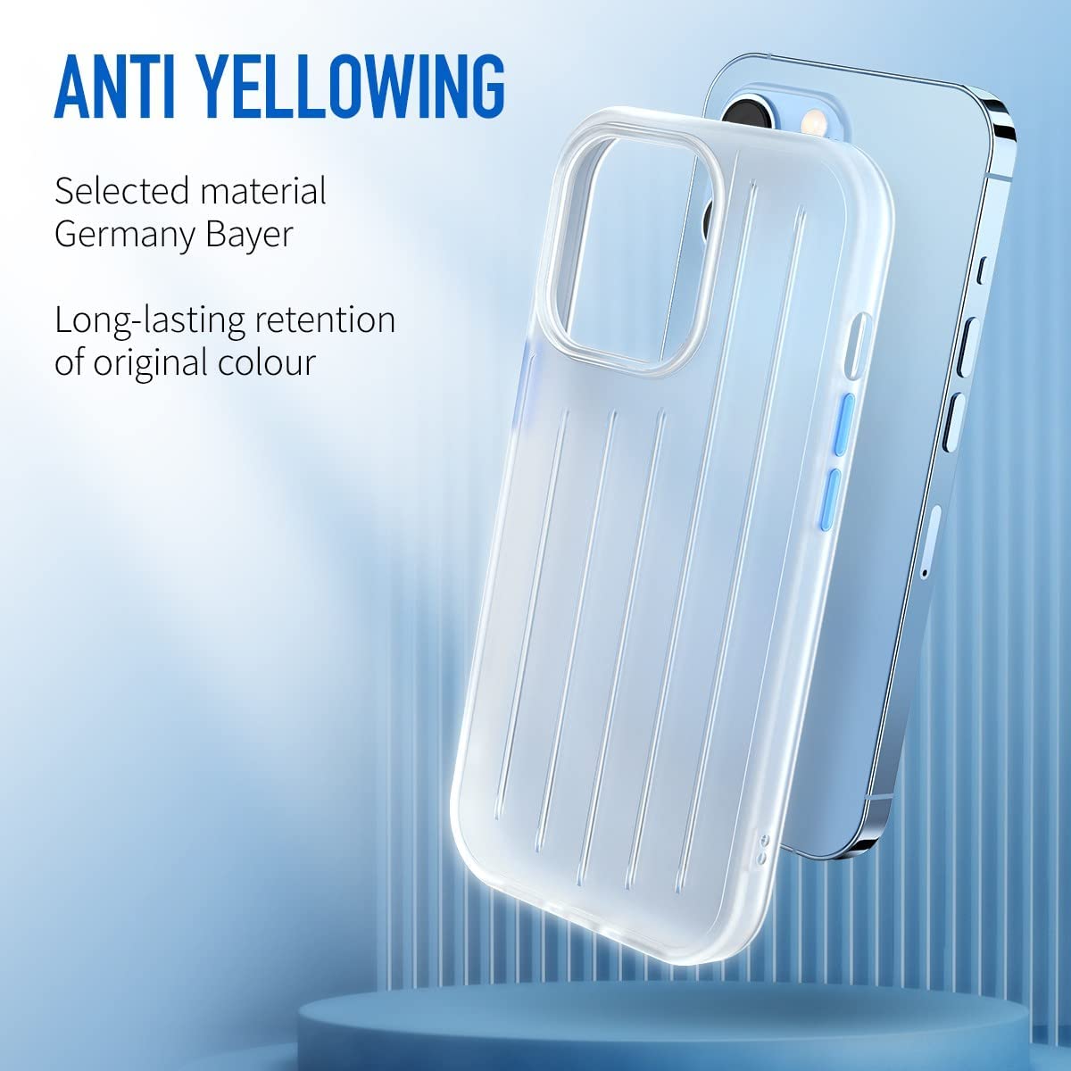 MOCOLL iPhone 13 Pro Max Case for Women, 8FT Military Drop Protection Shockproof TPU Bumper Hard PC Back Translucent Matte Anti-Yellowing Slim