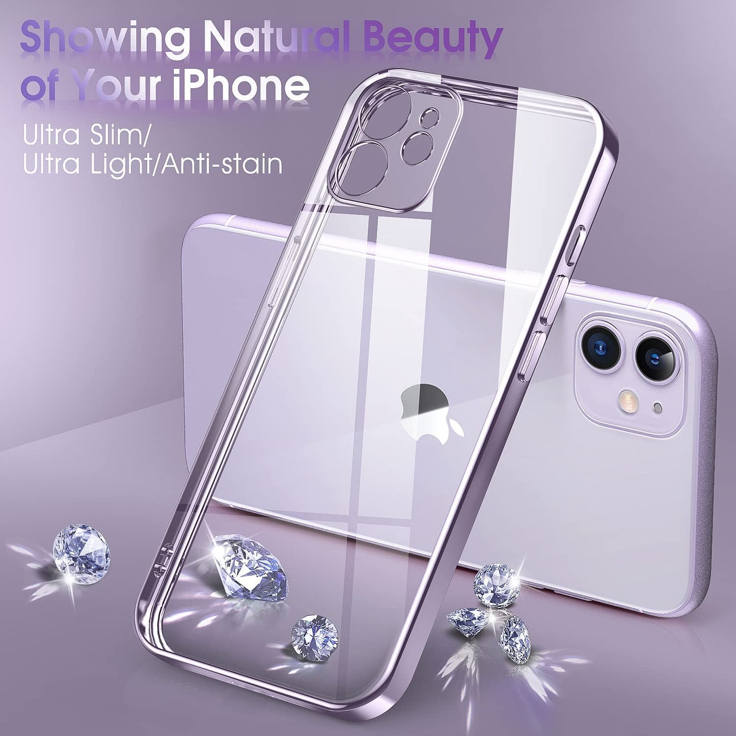 Supdeal Crystal Clear Case for iPhone 11- Never Yellow - Camera Protection Slim