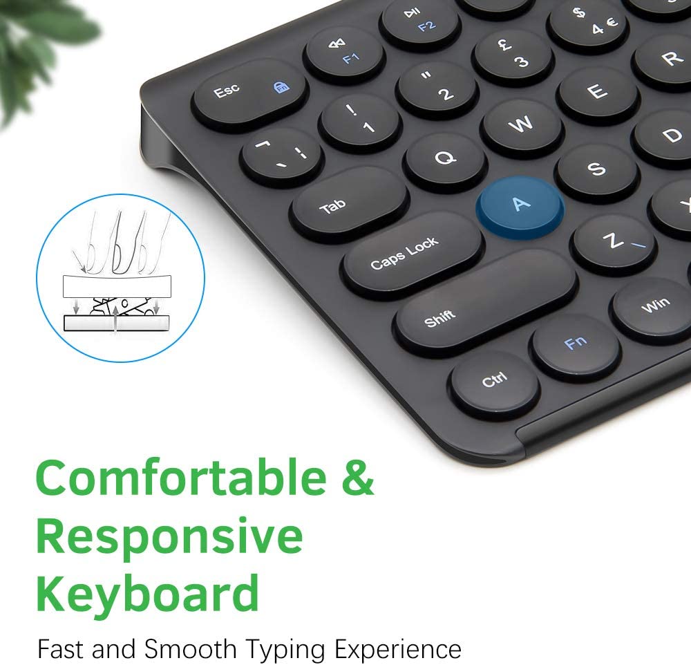 Sonkir Wireless Keyboard Mouse Combo Full-size 3 Types - Full Size Slim K18-K20 + Mini Size K19 Sonkir