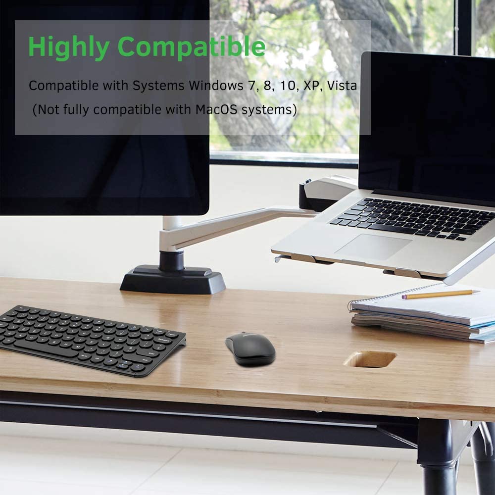 Sonkir Wireless Keyboard Mouse Combo Full-size 3 Types - Full Size Slim K18-K20 + Mini Size K19 Sonkir