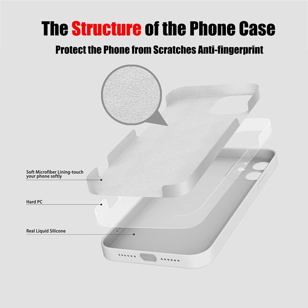 TANAKEY Silicone Case Compatible with iPhone 13/13 Pro/13 Pro Max, Shockproof Liquid Silicone Smartphone Case Compatible with iPhone 13 Various