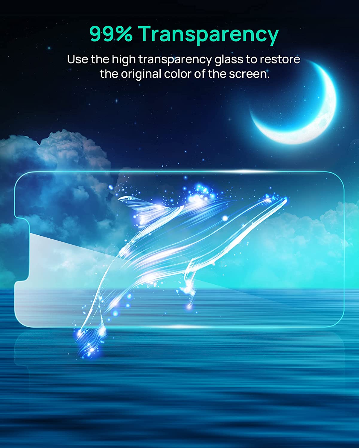 Yiweven Screen Protector for iPhone 14-13/13 Pro, 3 Pack Bubble-free SyncProof HD Tempered Glass Film 9H Hardness Anti-bubble 6.1" Protective Film