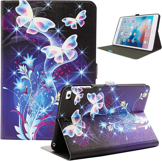 iPad Mini 4 & 5 CaseiPad Mini 2 / 3 Case, Ultra Slim PU Leather Folio Smart Stand Case for 7.9 Inch iPad Mini 2/3/4/5 Tablet, Colored Butterfly