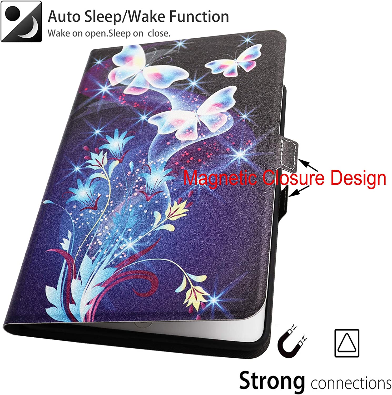 Case for iPad Mini 6 5 4 3 2 1 Case PU Leather Back Cover with Stand Auto  Sleep Smart Cover for iPad Mini4 mini5 mini6 Funda