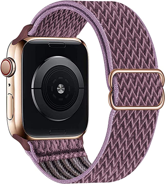 GBPOOT Solo Loop Compatible with Apple Watch Strap 38/40/41/42/44/45mm for Female, Male, Elastic Stretchy Nylon Sport Strap